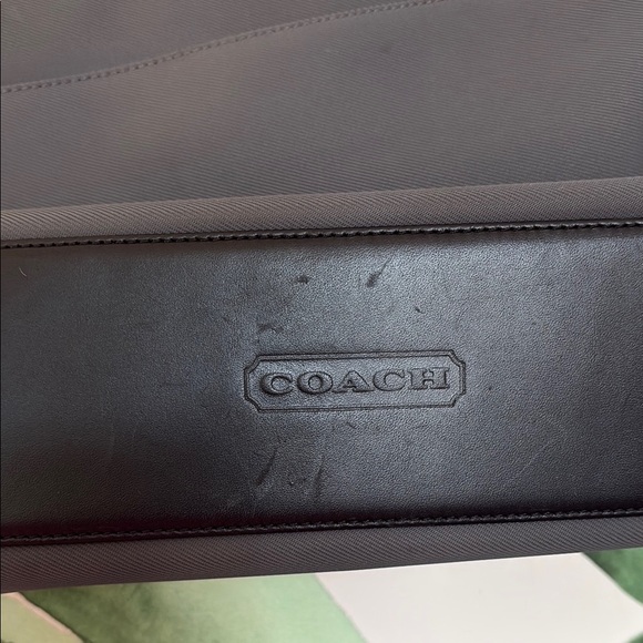 Coach Gray Nylon and Black Leather Women's Handbag - Picture 6 of 15